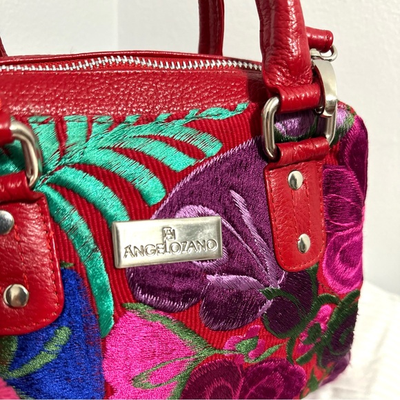 Angel Lozano Angelozano Leather bag and Handcrafted Bag Purse Crossbody. - Picture 2 of 15